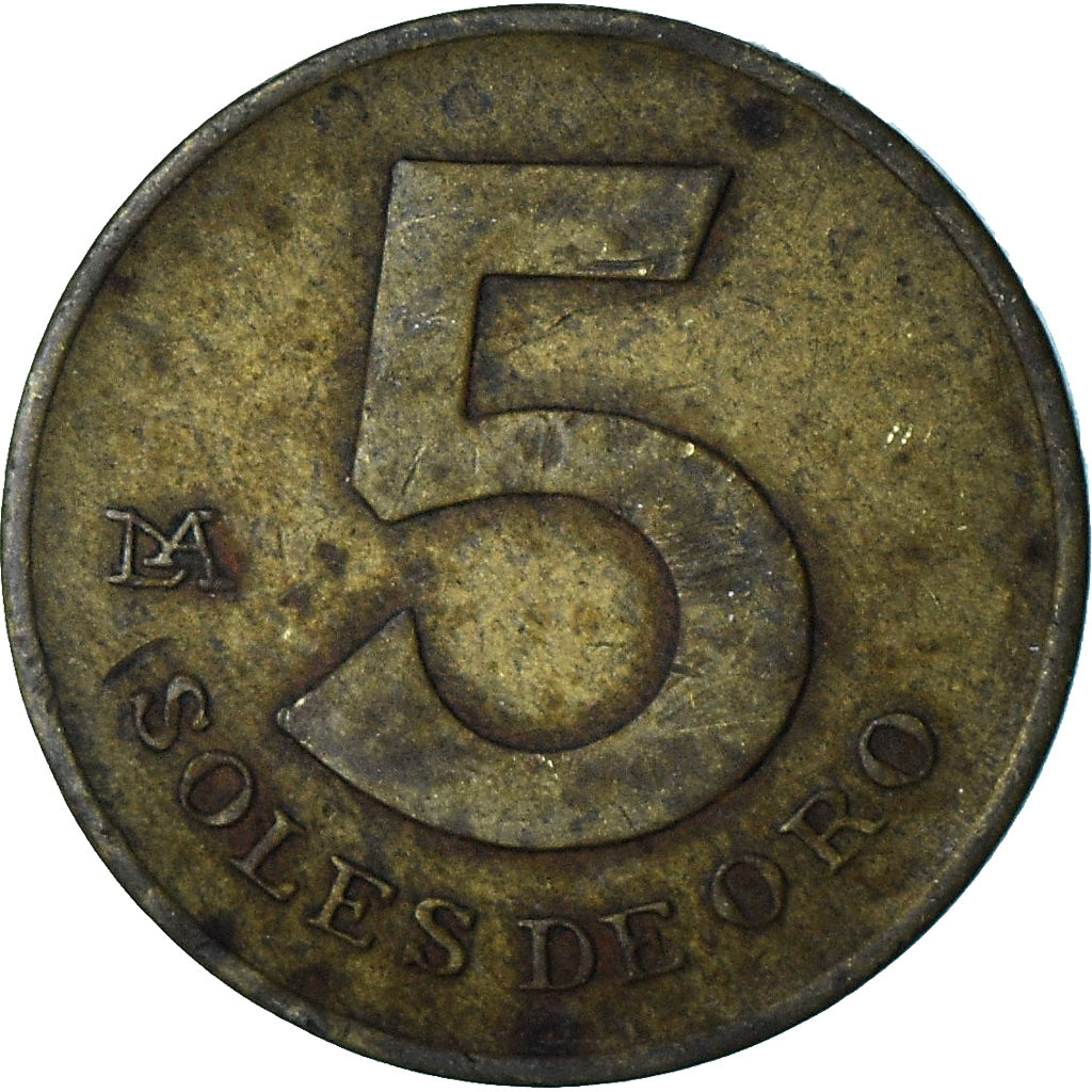 Peru, 5 Soles, 1978