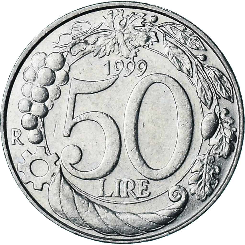 Włochy, 50 Lire, 1999