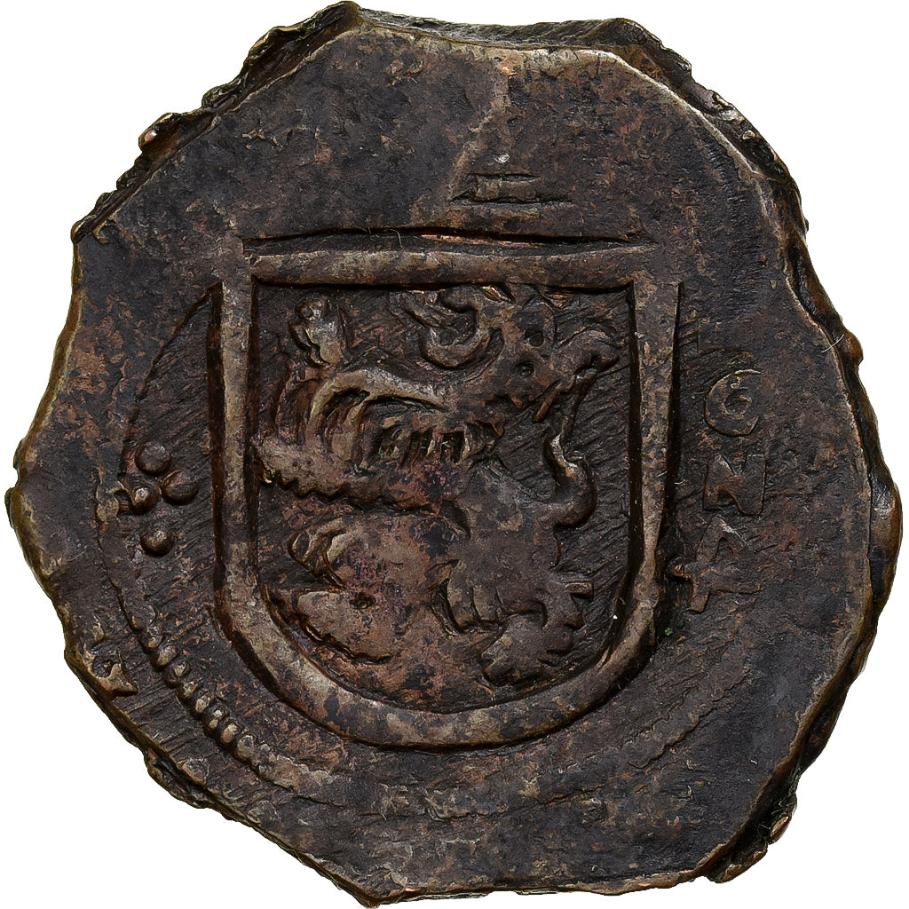 Spain, Philip IV, 8 Maravedis, 1624, Grenade, COB, Copper, VF(20-25), KM:10.4