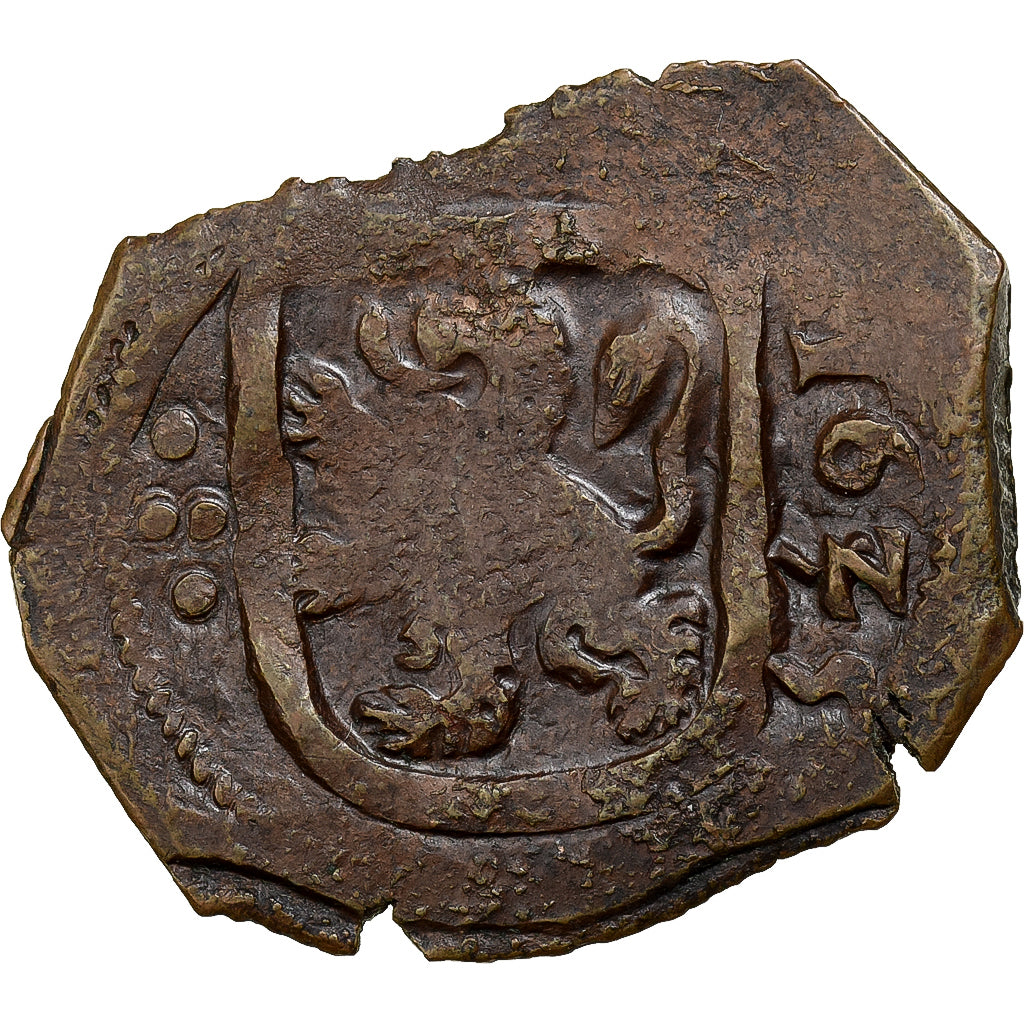 Spain, Philip IV, 8 Maravedis, 1625, Grenade, COB, Copper, VF(20-25), KM:10.4