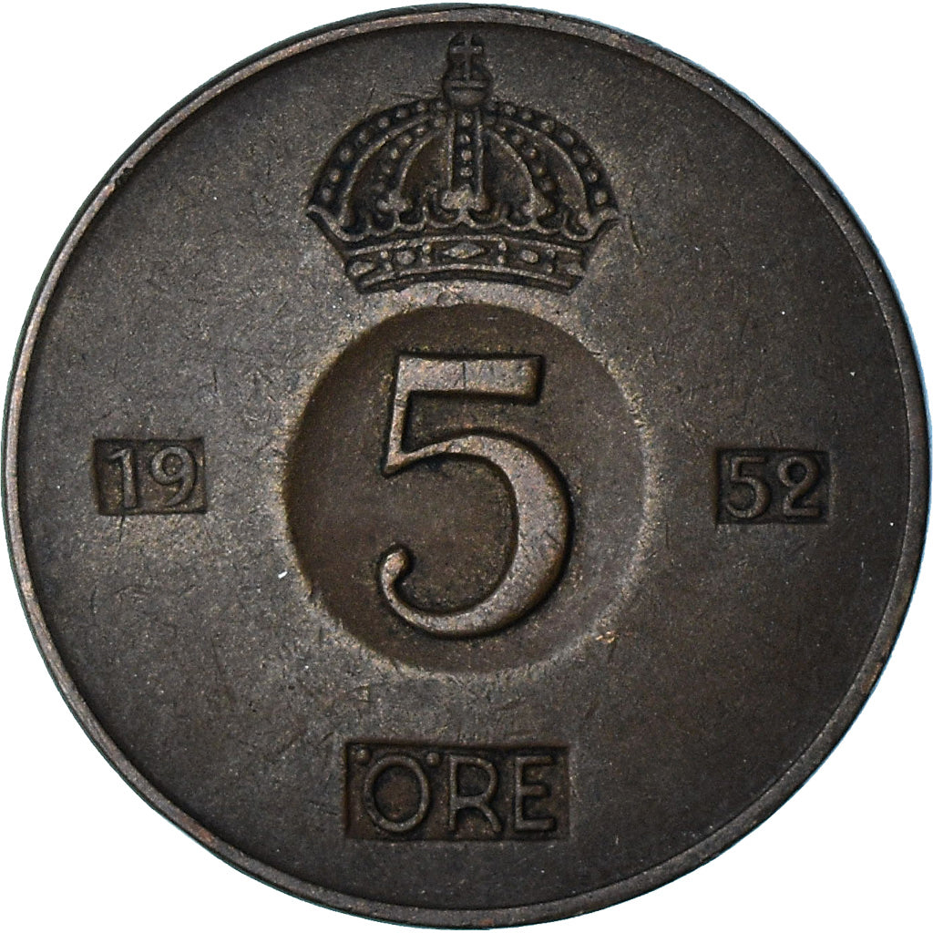 Zweden, 5 Öre, 1952