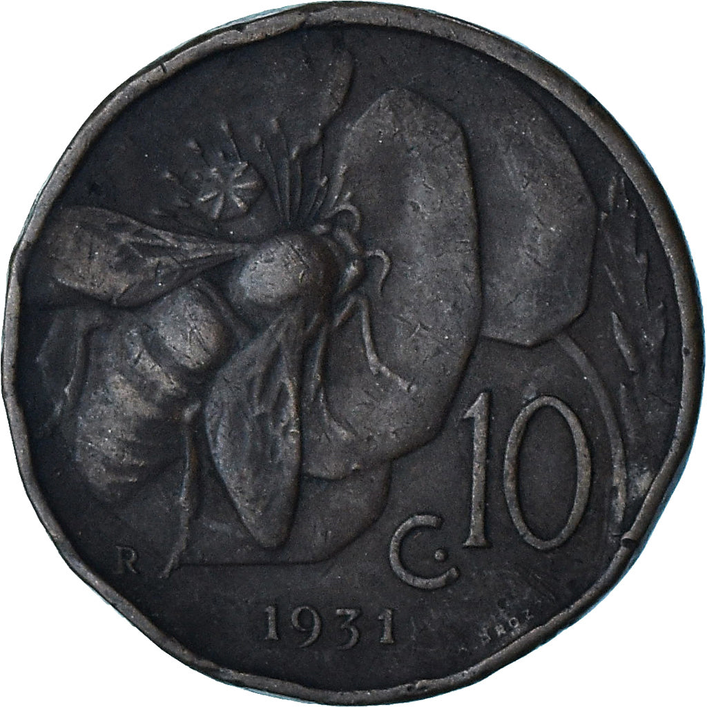 Italy, 10 Centesimi, 1931