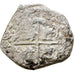Spain, 2 Reales, Uncertain date, COB, Silver, F(12-15)