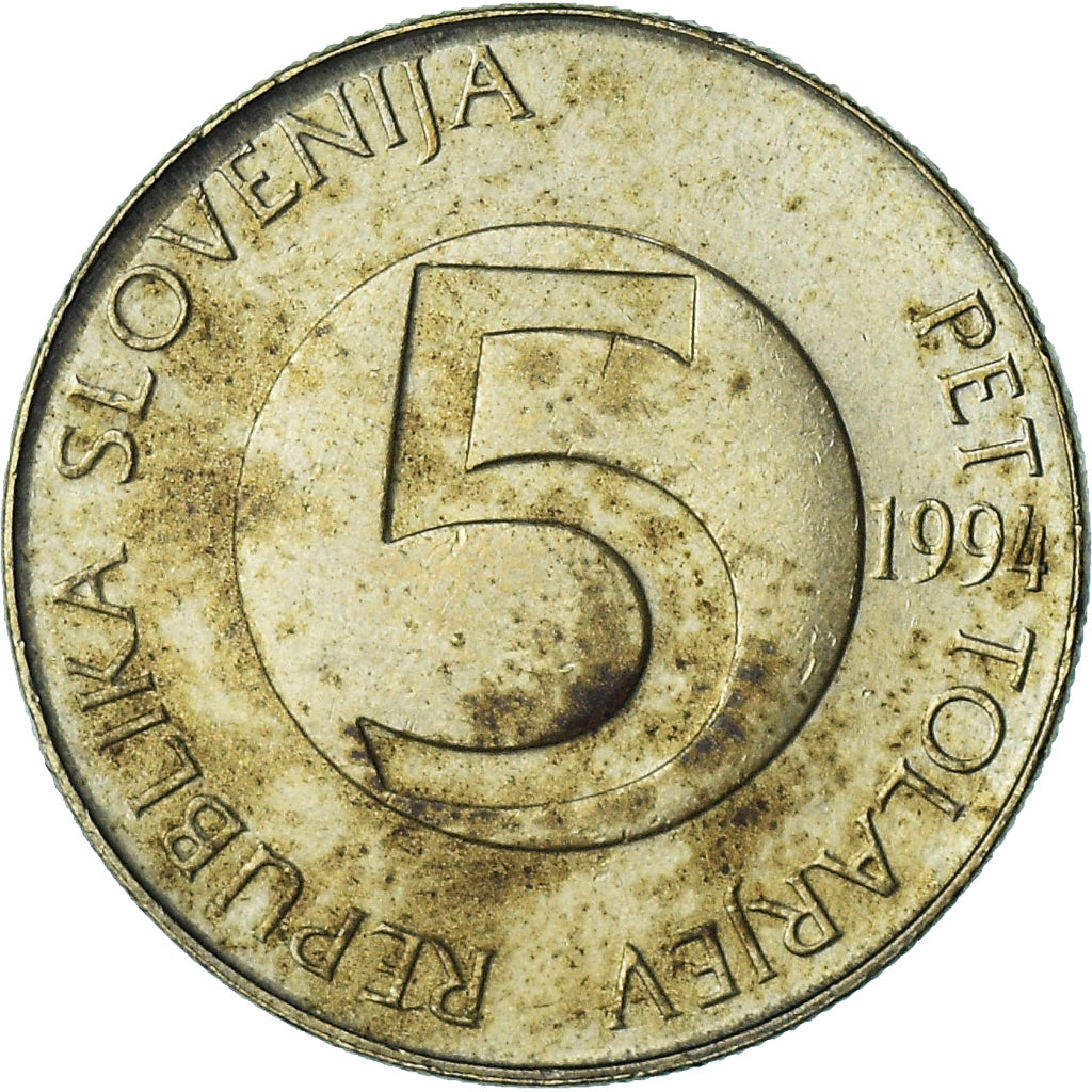 Slovenia, 5 Tolarjev, 1994