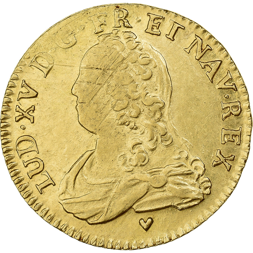 Francia, Louis XV, Louis d'Or, 1726, Strasbourg, Oro, MB+, Gadoury:340