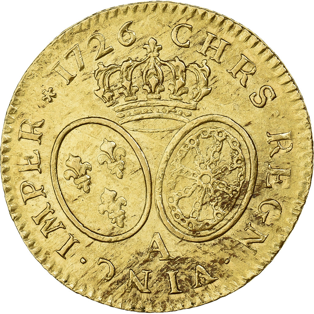Frankrijk, Louis XV, Louis d'Or, 1726, Paris, Goud, ZF, Gadoury:340