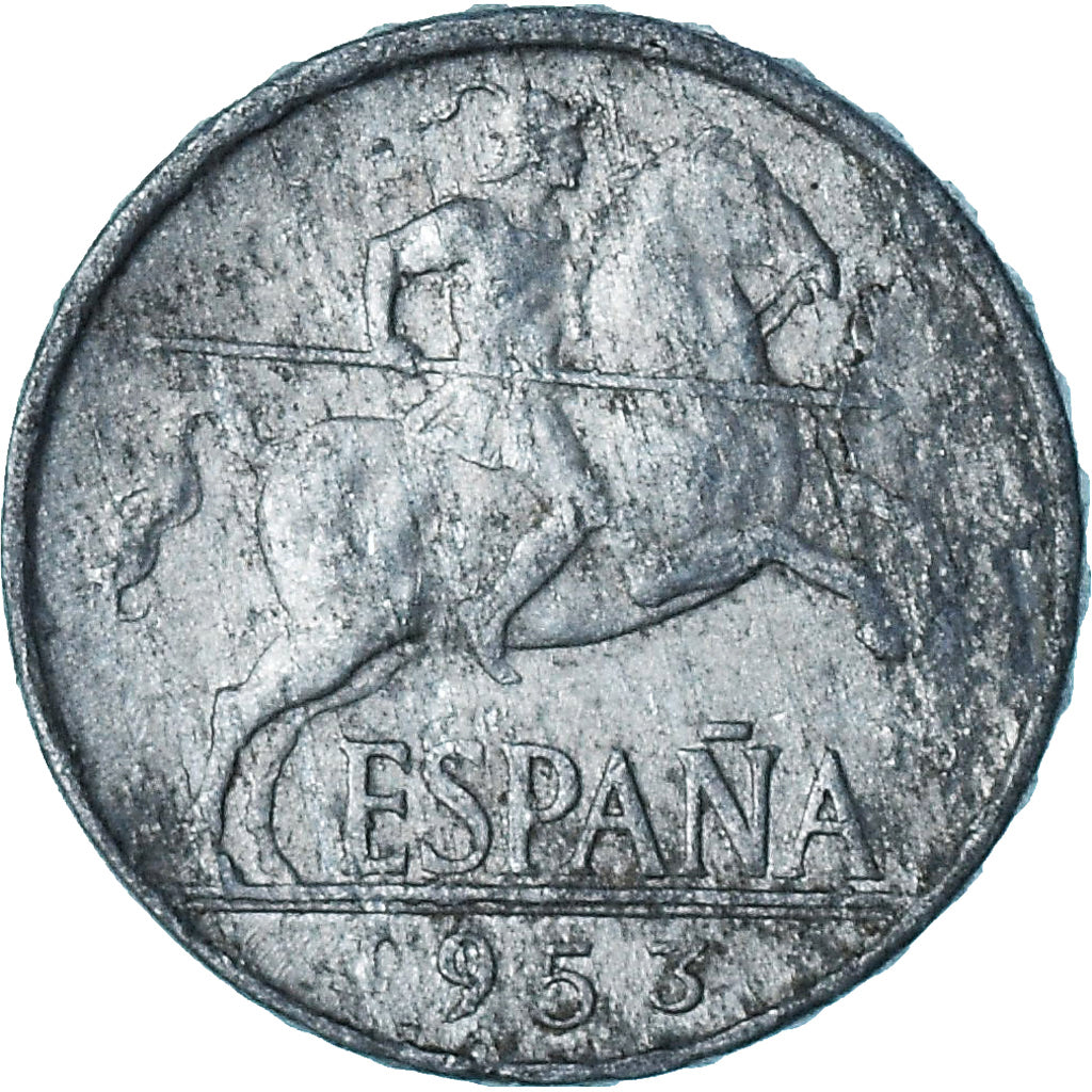 Spanje, 5 Centimos, 1953