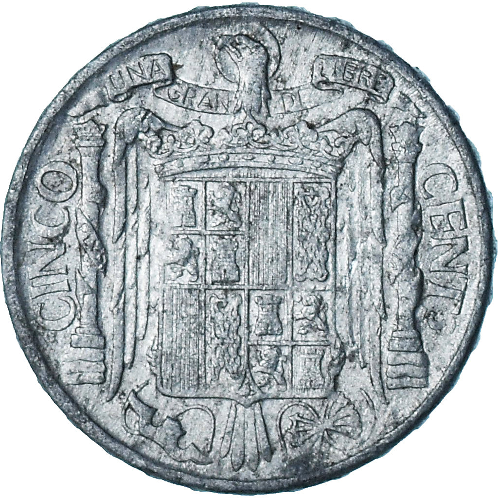 Spanje, 5 Centimos, 1953