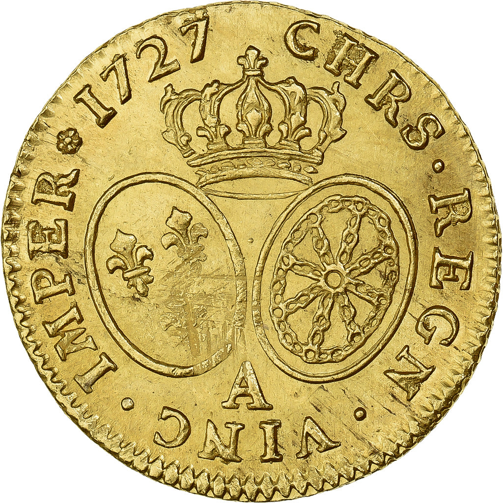 Frankrijk, Louis XV, Louis d'Or, 1727, Paris, Goud, FR+, Gadoury:340