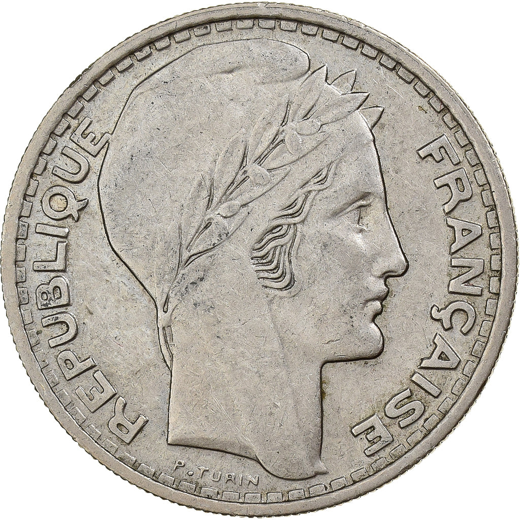 Frankrijk, 10 Francs, Turin, 1946, Beaumont-Le-Roger, Cupro-nikkel, ZF