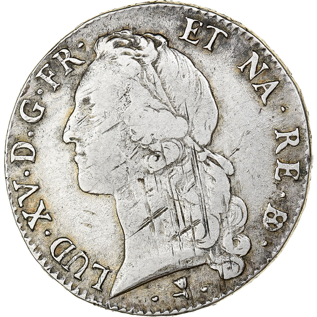Francja, Louis XV, Écu de Béarn au bandeau, 1769, Pau, Srebro, VF(20-25)