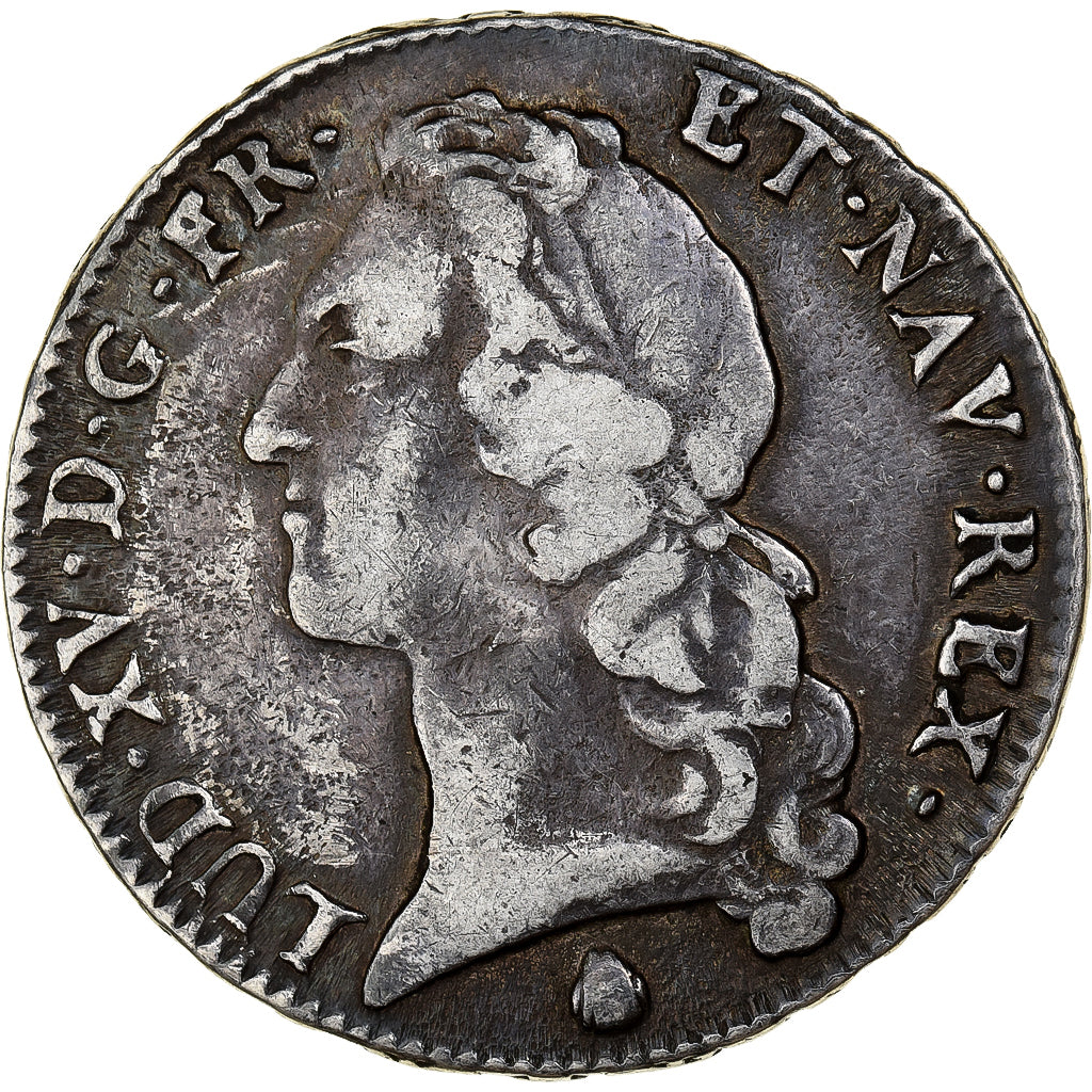 Francja, Louis XV, Écu au bandeau, 1770, Perpignan, Srebro, VF(20-25)