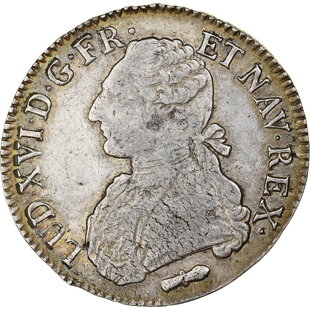 France, Louis XVI, Ecu aux branches d'olivier, 1782, Perpignan, Silver