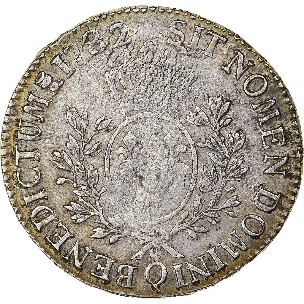 France, Louis XVI, Ecu aux branches d'olivier, 1782, Perpignan, Silver