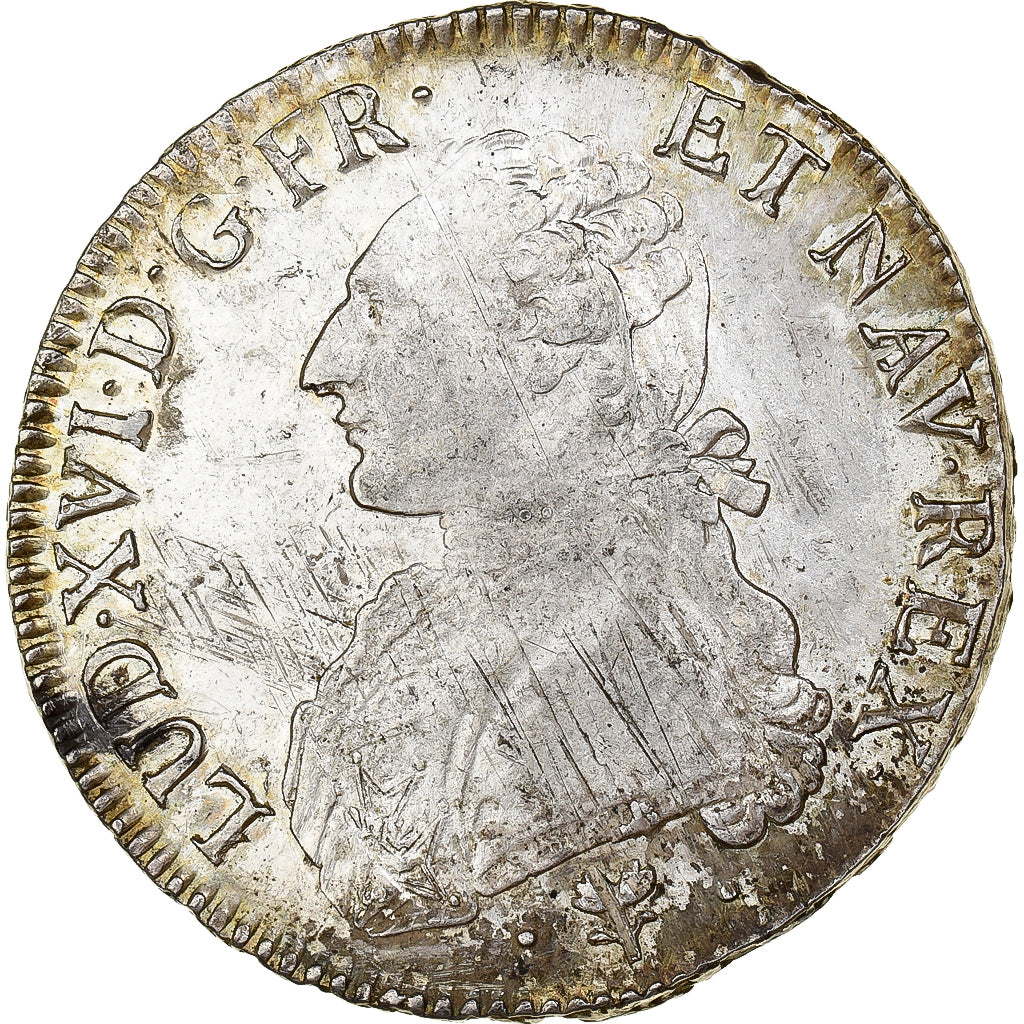 Frankrijk, Louis XVI, Ecu aux branches d'olivier, 1785, Bayonne, Zilver, ZF+