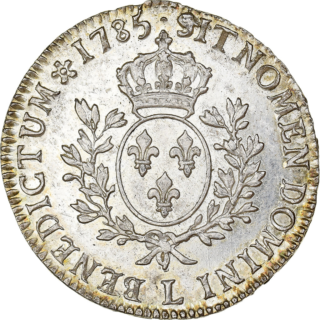 Frankrijk, Louis XVI, Ecu aux branches d'olivier, 1785, Bayonne, Zilver, ZF+