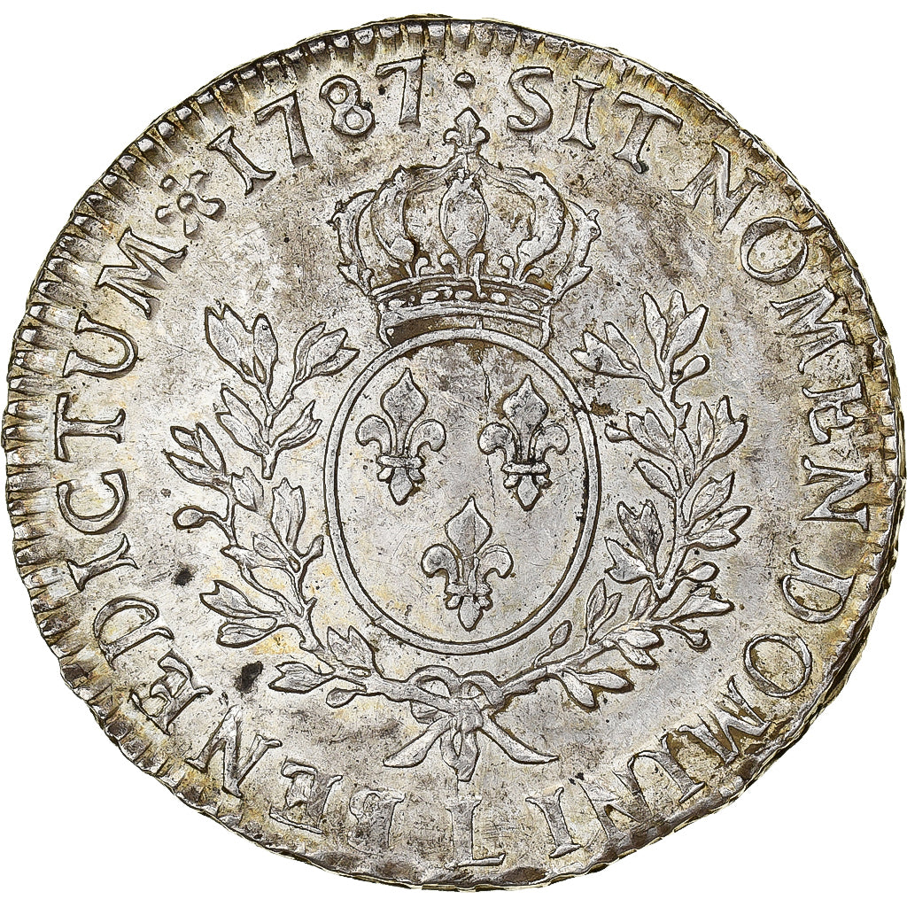 Frankreich, Louis XVI, Ecu aux branches d'olivier, 1787, Bayonne, Silber, SS+