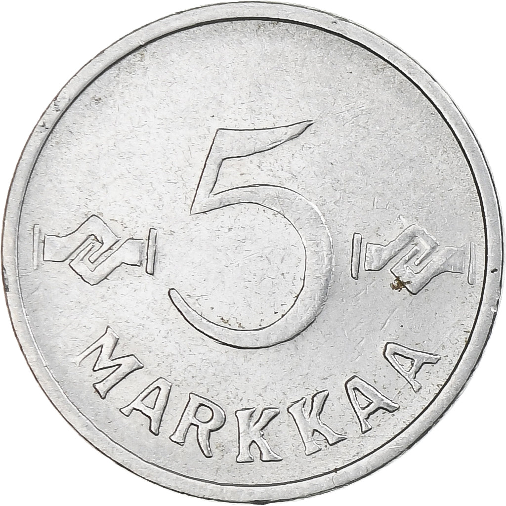 Finlândia, 5 Markkaa, 1956