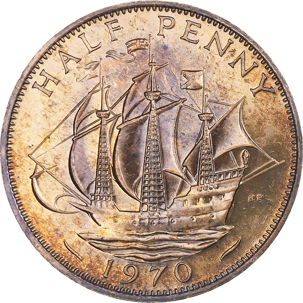 Great Britain, 1/2 Penny, 1970