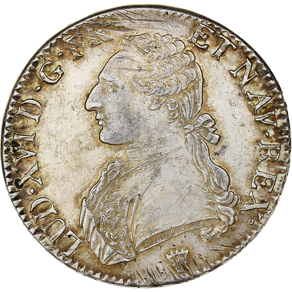 Frankreich, Louis XVI, Ecu aux branches d'olivier, 1790, Limoges, Silber, SS