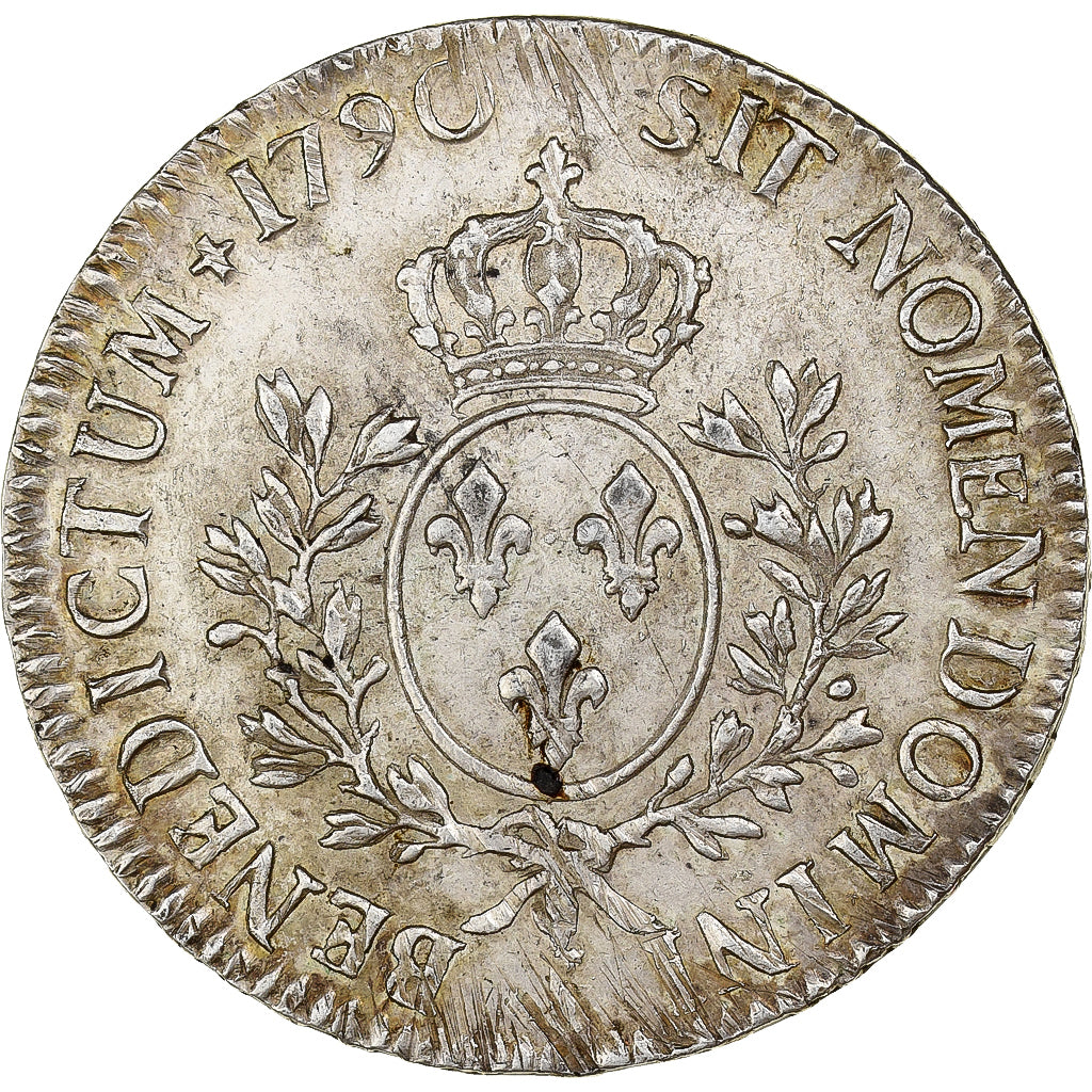 Frankreich, Louis XVI, Ecu aux branches d'olivier, 1790, Limoges, Silber, SS