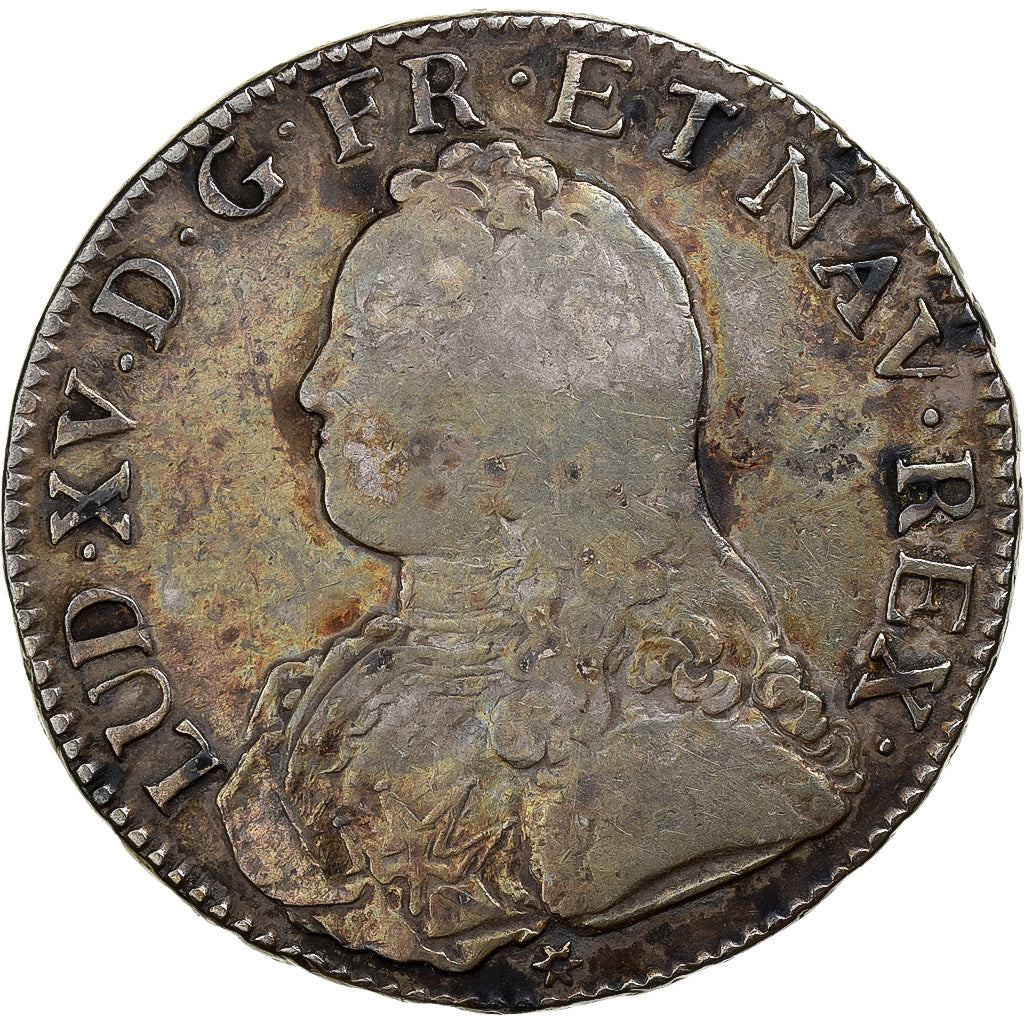 Francja, Louis XV, Ecu aux branches d'olivier, 1738, Toulouse, Srebro