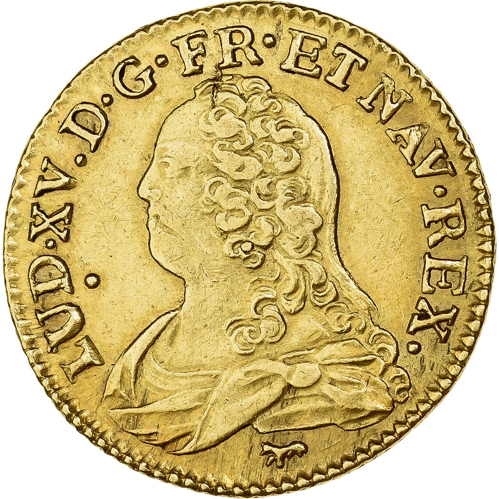 Frankreich, Louis XV, Louis d'Or, 1733, Paris, Gold, SS, Gadoury:340