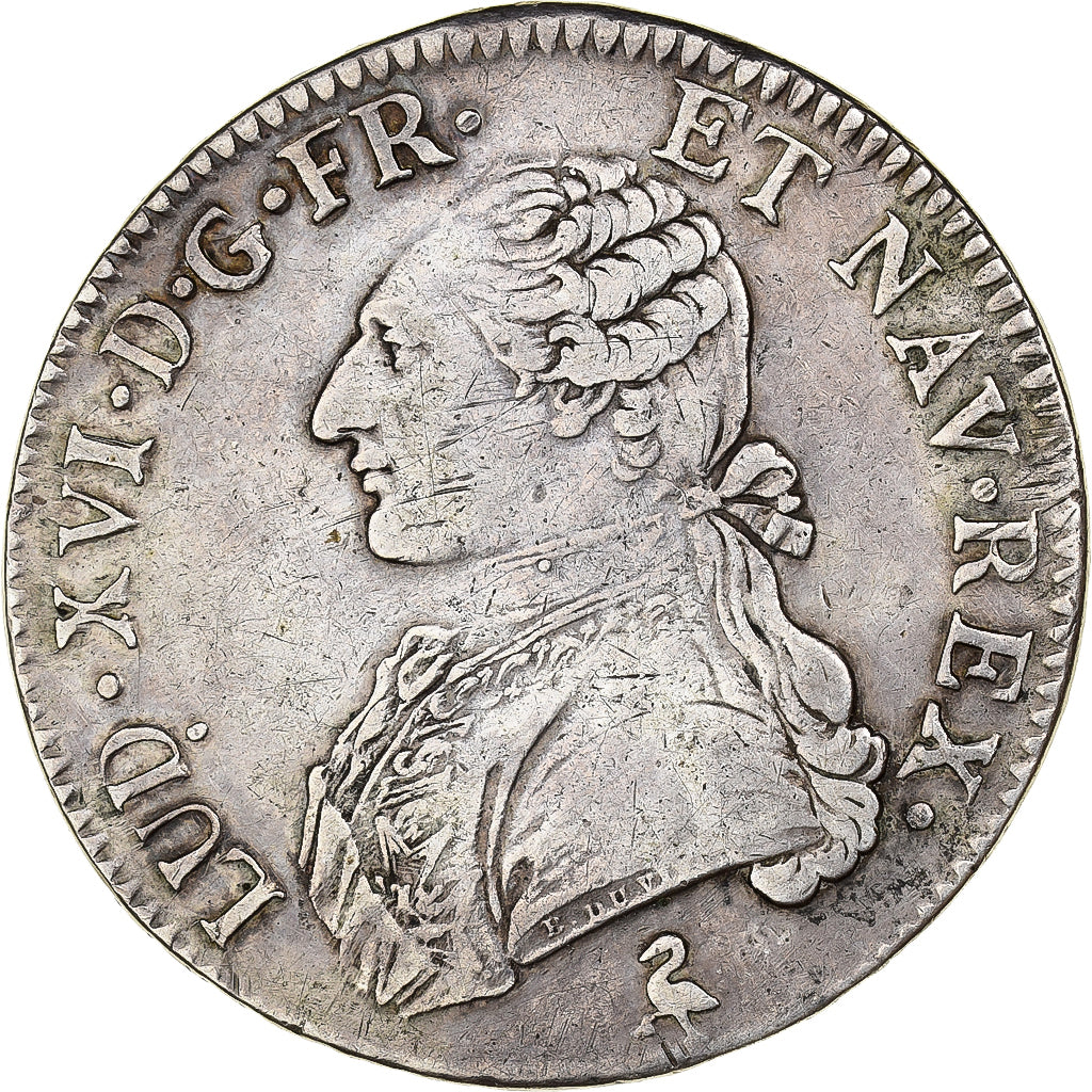França, Louis XVI, Ecu aux branches d'olivier, 1784, Paris, Prata, EF(40-45)