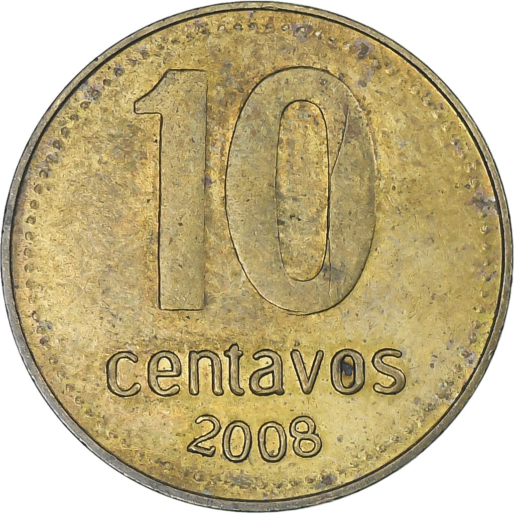 Argentina, 10 Centavos, 2008