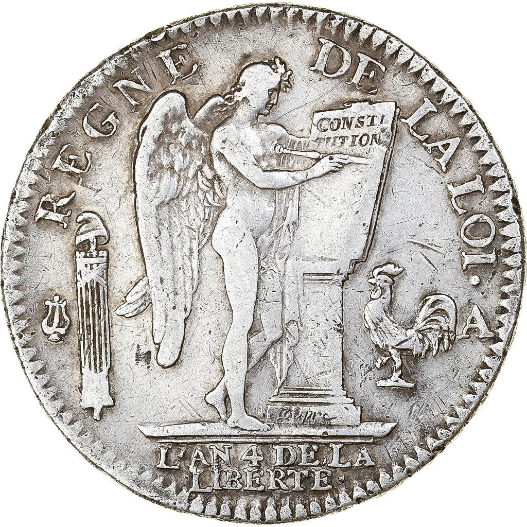 Frankreich, Louis XVI, Écu de 6 livres françois, 1792, Paris, Silber, SS