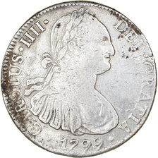 Mexiko, Charles IV, 8 Reales, 1799, Mexico City, Silber, S+, KM:109