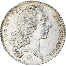 France, Token, Louis XV, Etats de Bretagne, 1744, Silver, AU(55-58)