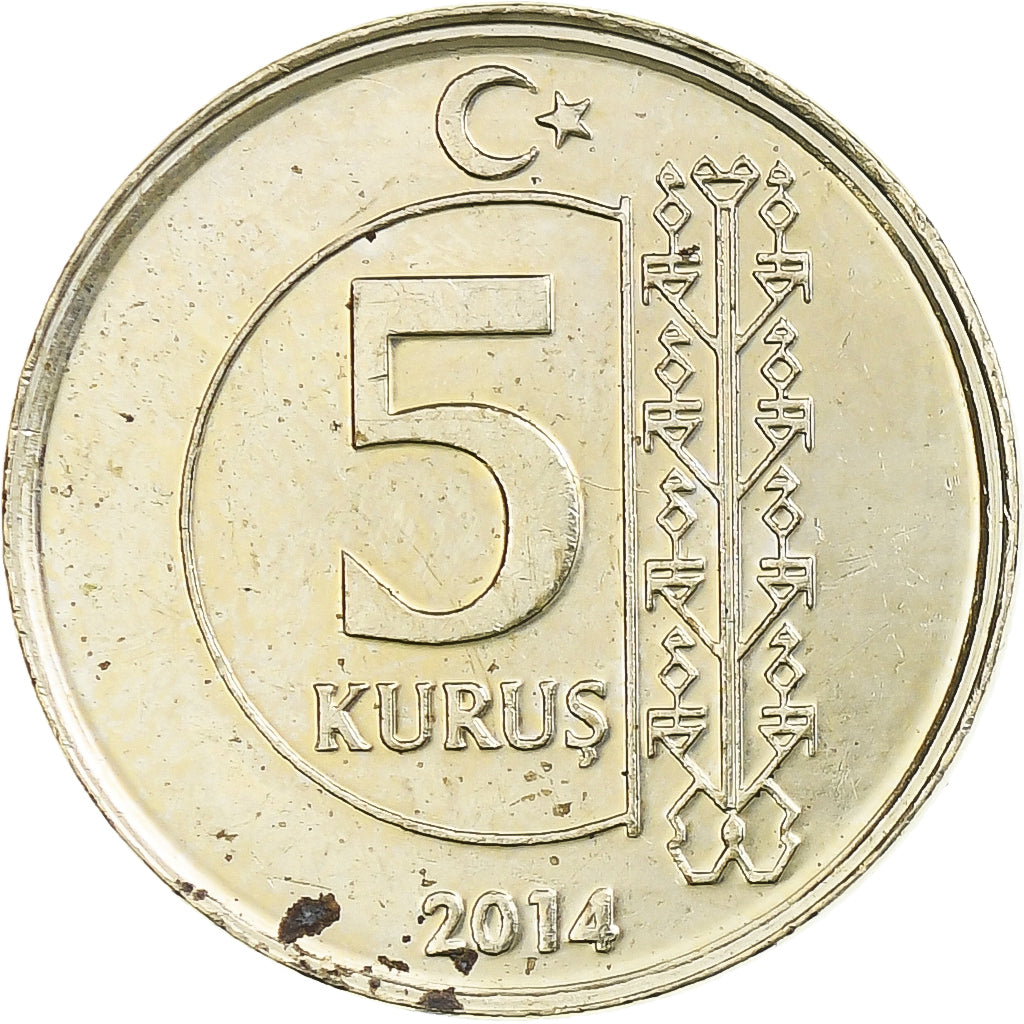 Türkei, 5 Kurus, 2014