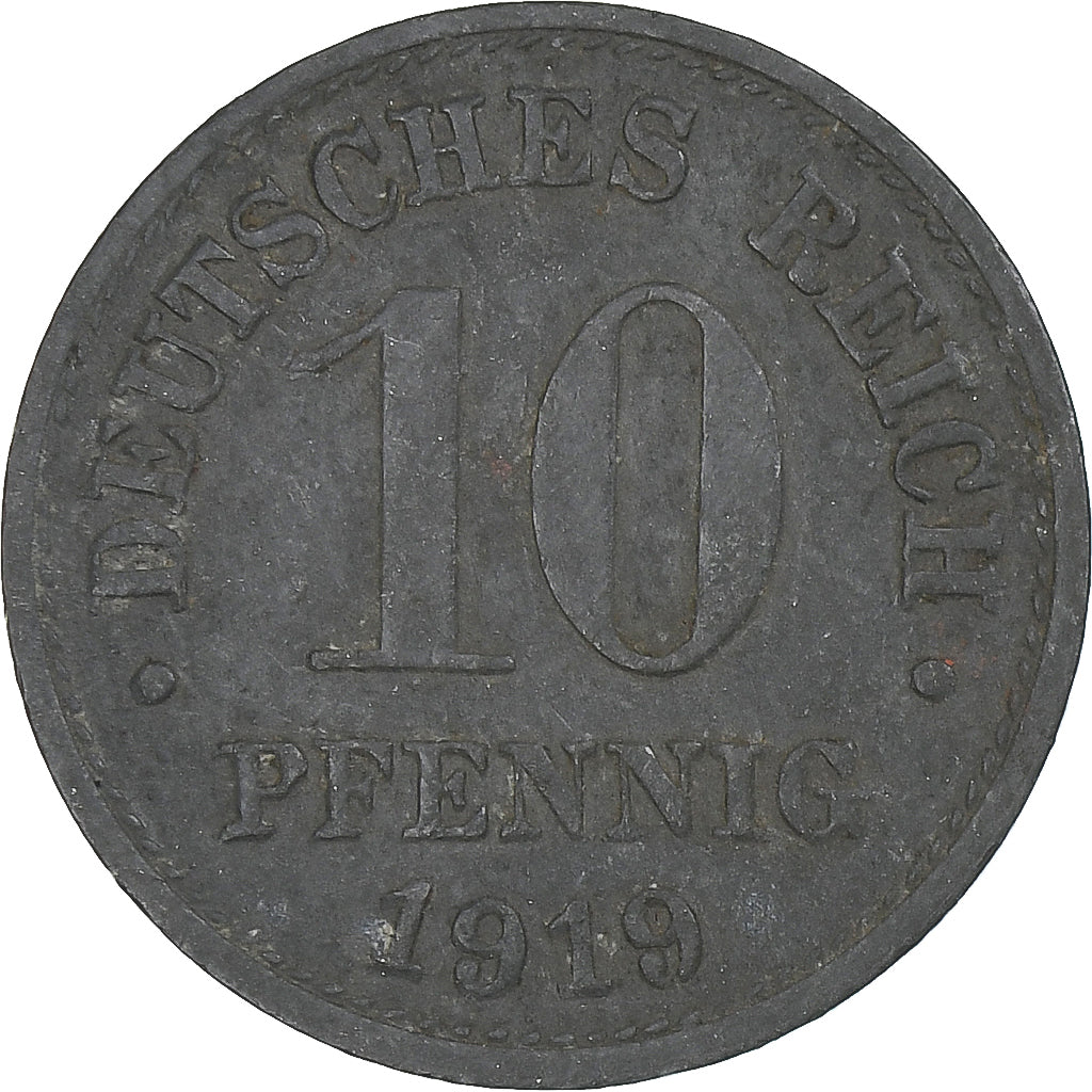 GERMANIA - IMPERO, 10 Pfennig, 1919