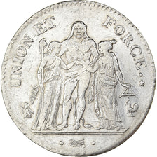 Frankreich, 5 Francs, Union et Force, AN 7, Paris, Silber, S+, Gadoury:563