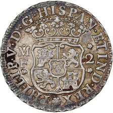 Messico, Philip V, 2 Reales, 1735/4, Mexico City, Argento, BB+, KM:84