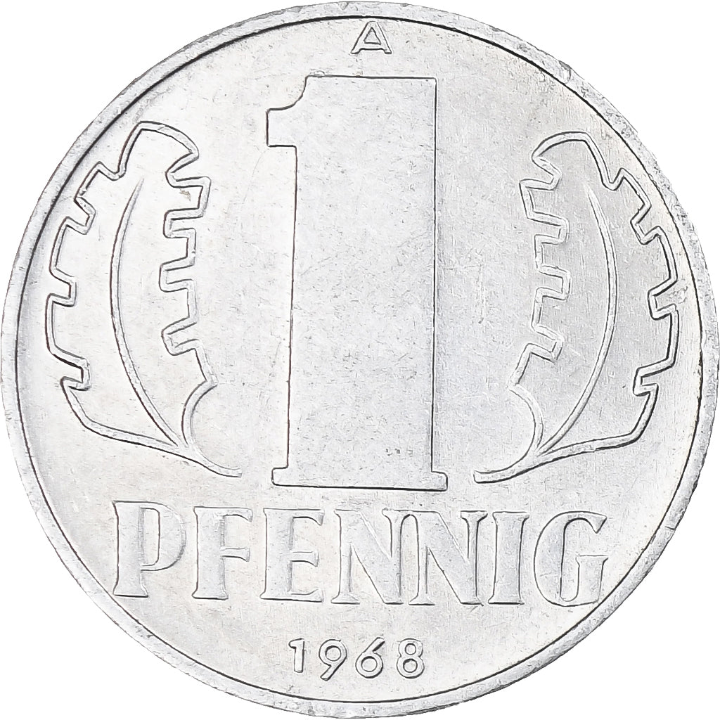 REPÚBLICA DEMOCRÁTICA ALEMANA, 1 Pfennig, 1968
