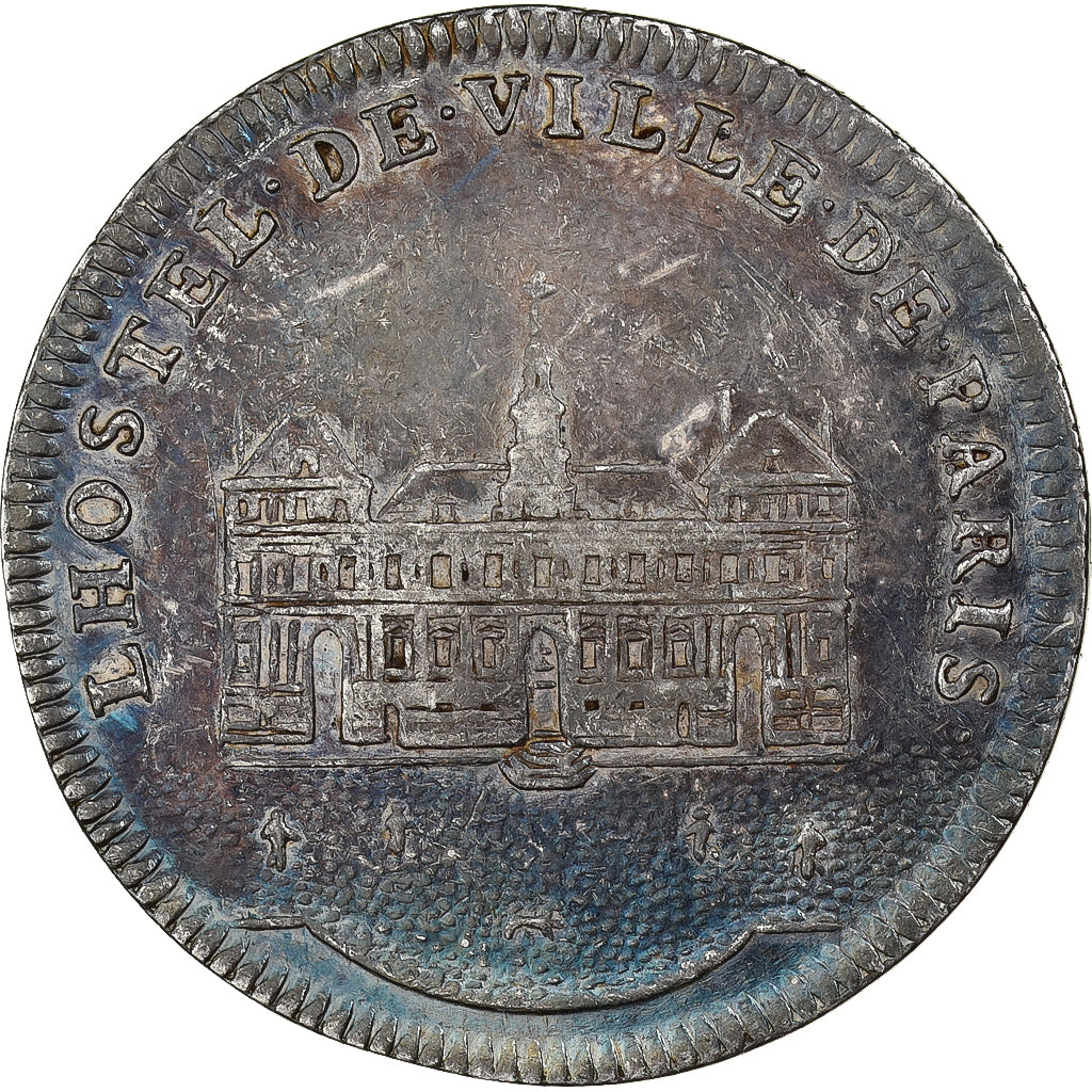 France, Token, Louis XV, Paris - Hôtel de ville, Silver, AU(50-53)
