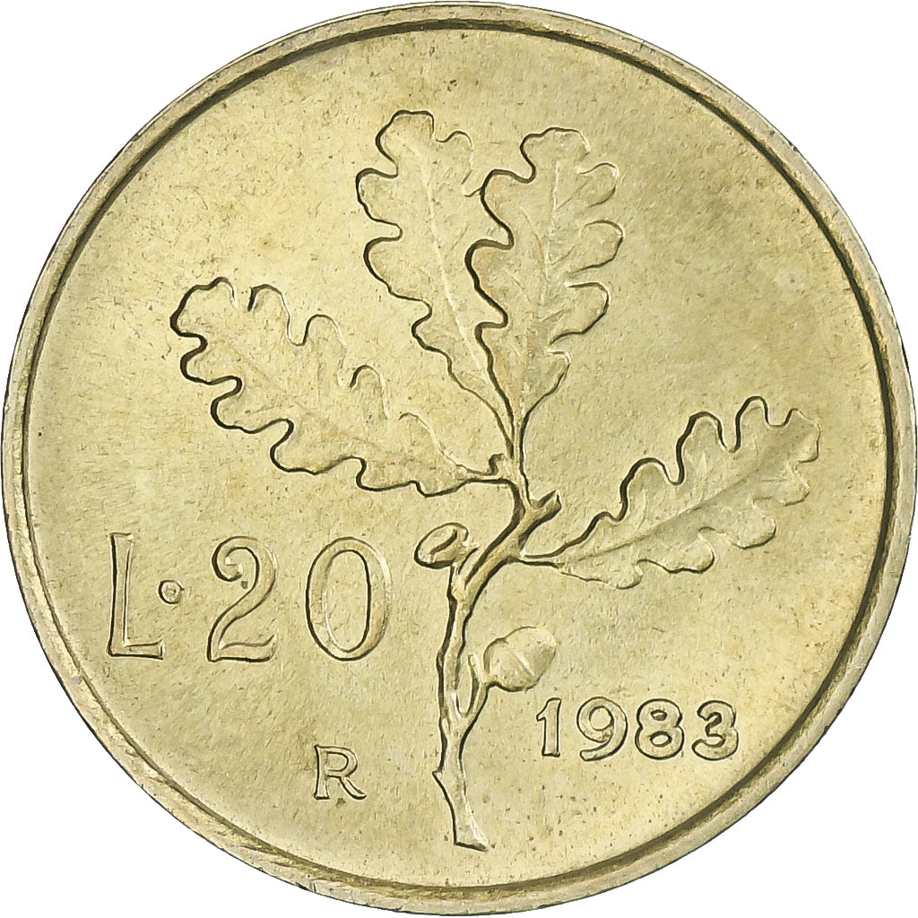 Italie, 20 Lire, 1983