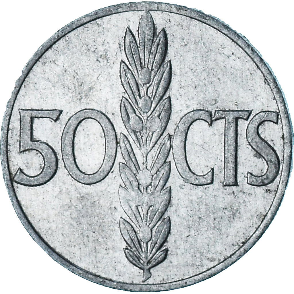 Hiszpania, 50 Centimos, 1972