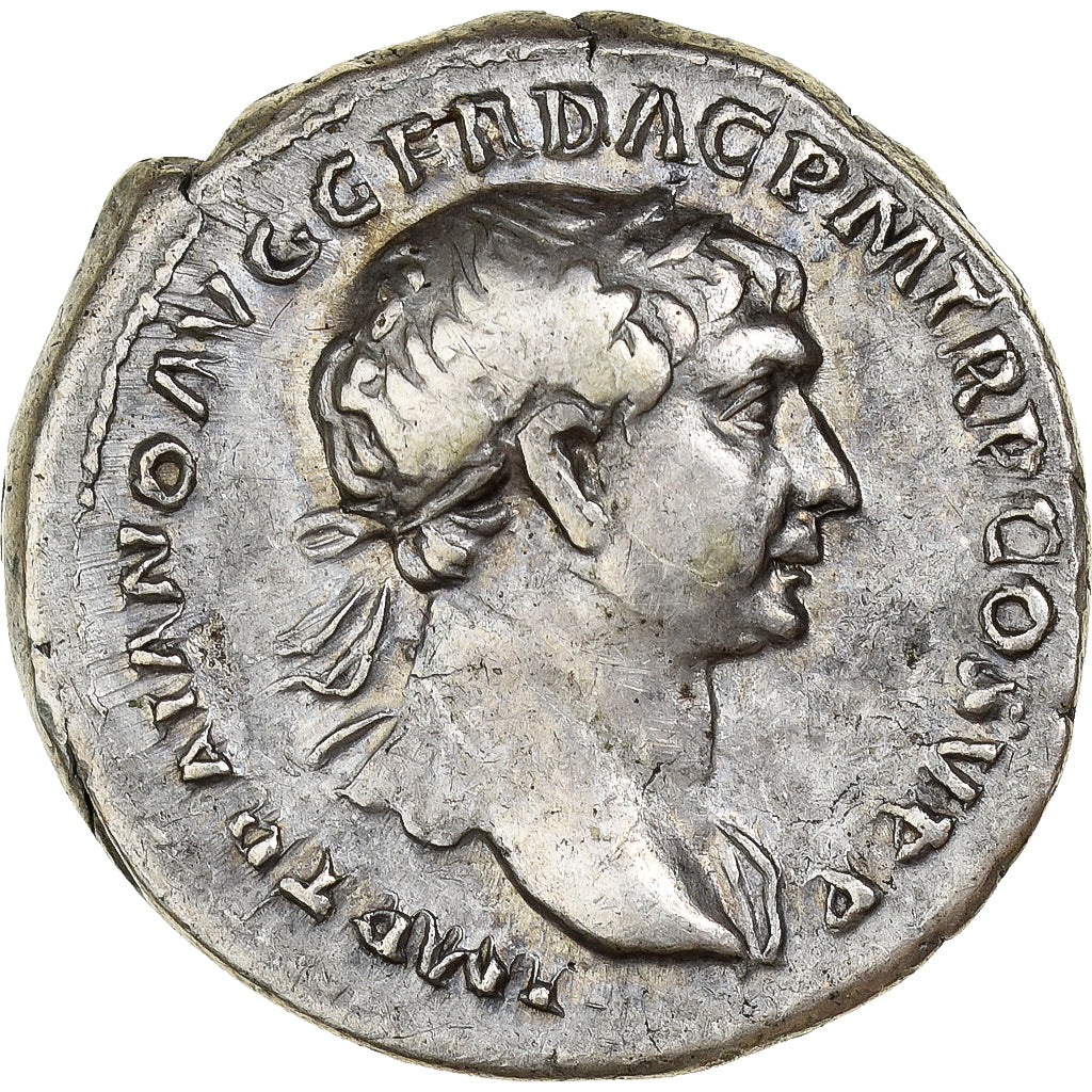 Trajan, Denarius, 103-111, Rome, Plata, MBC, RIC:163