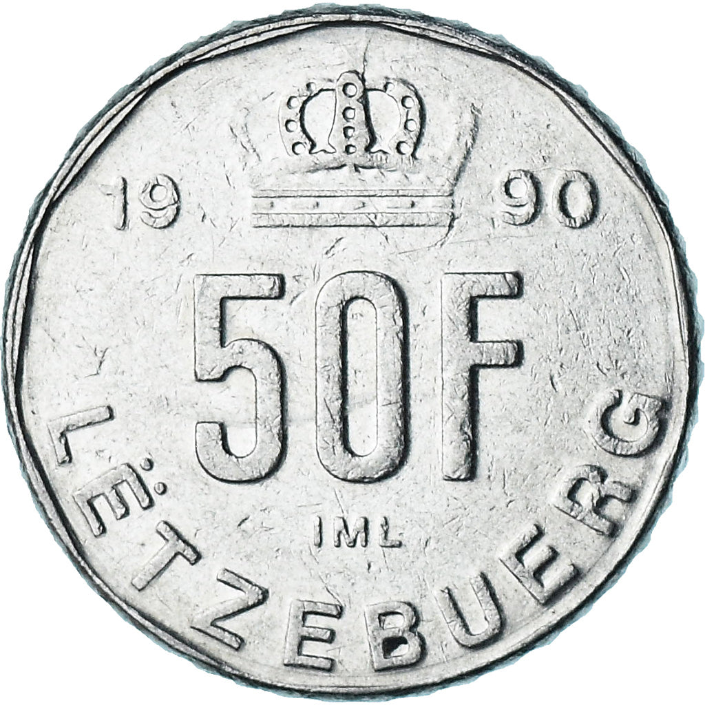 Luxemburgo, 50 Francs, 1990