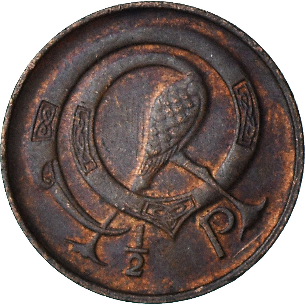 Ierland, 1/2 Penny, 1980