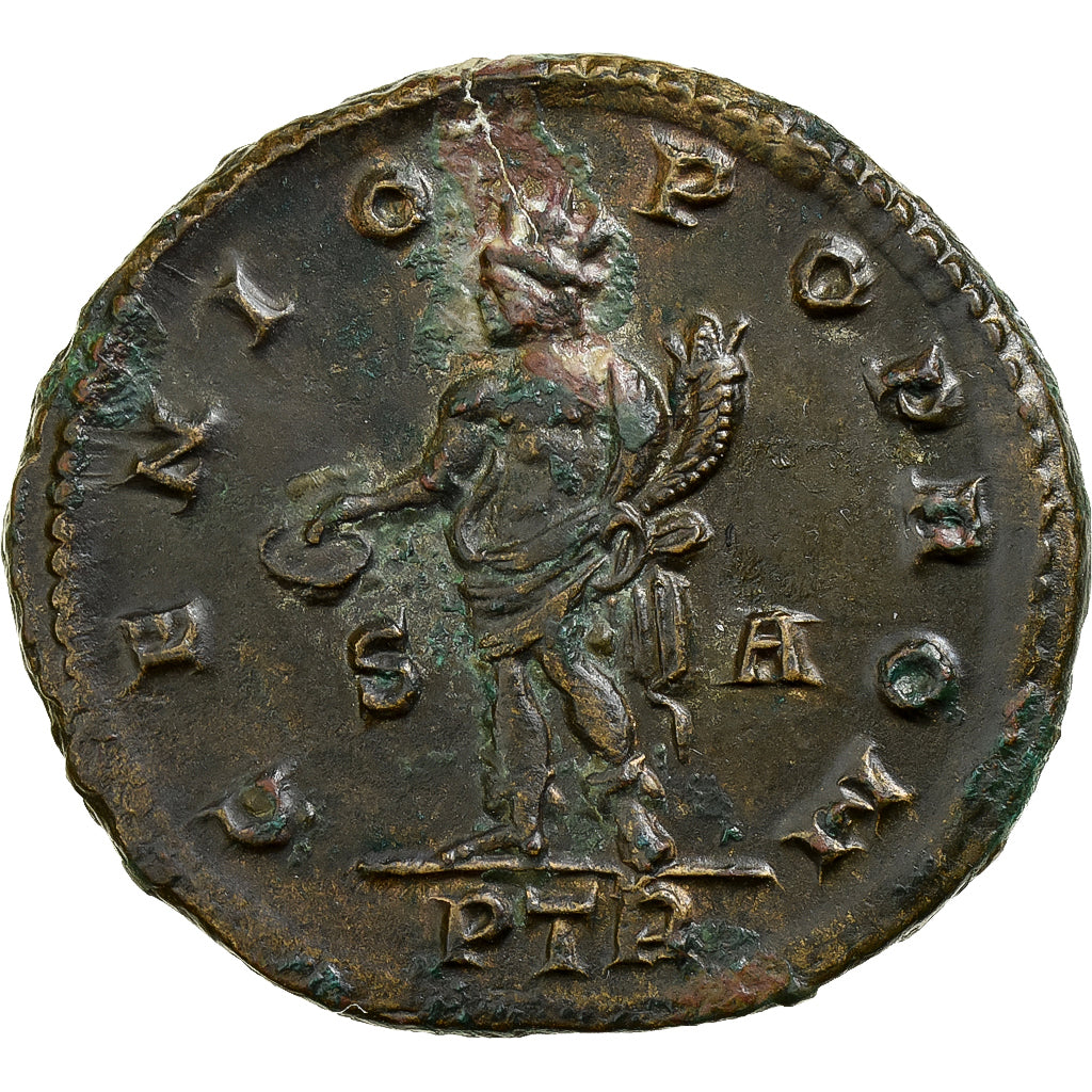 Constantine I, Follis, 307, Trier, Bronzo, BB, RIC:719b