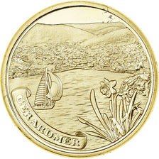 France, Medal, Gérardmer, Lac, 2011, Gilt iron, Colourized, MS(63)