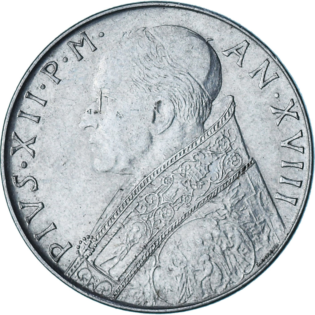 CIUDAD DEL VATICANO, 100 Lire, 1956