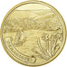 France, Medal, Gérardmer, Lac, 2011, Gilt iron, Colourized, MS(63)