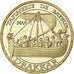 Frankrijk, Medaille, Bayeux, tapisserie - drakkar, Gilt iron, Colourized, UNC-