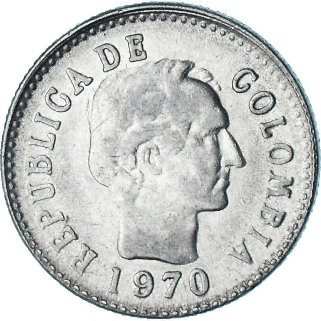 Colombia, 10 Centavos, 1970
