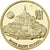 Francja, medal, Mont Saint-Michel, Gilt iron, Colourized, MS(63)